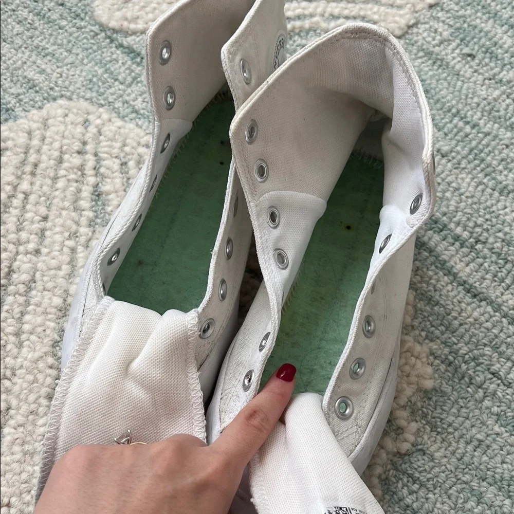 Converse Women's White Platform Sneakers - Picture 5 of 5